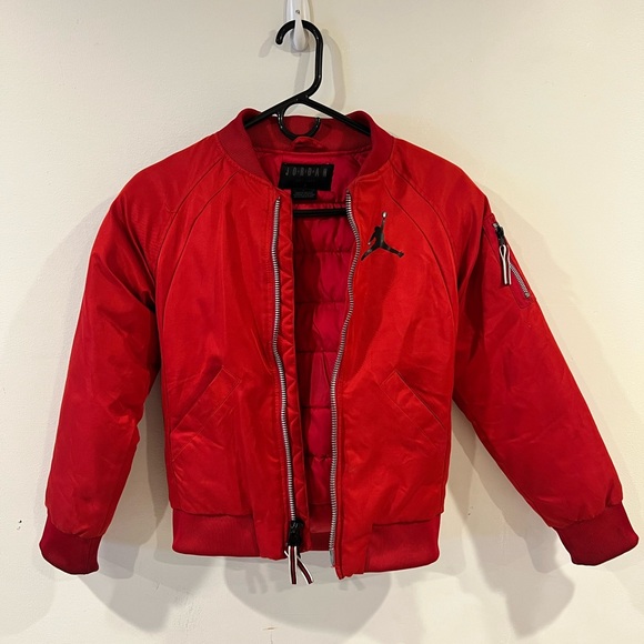 Jordan Red Bomber Jacket - Picture 1 of 3